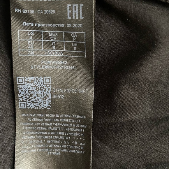 Guess Women’s Black Bodycon Long Sleeve Sheath Cocktail Mini Dress Size S Goth - Picture 6 of 7